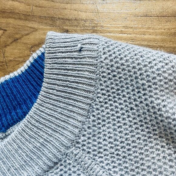 DARTMOOR XL Men’s Gray Silk Cashmere Cotton Knit Crewneck Preppy Sweater Golf - Picture 7 of 16